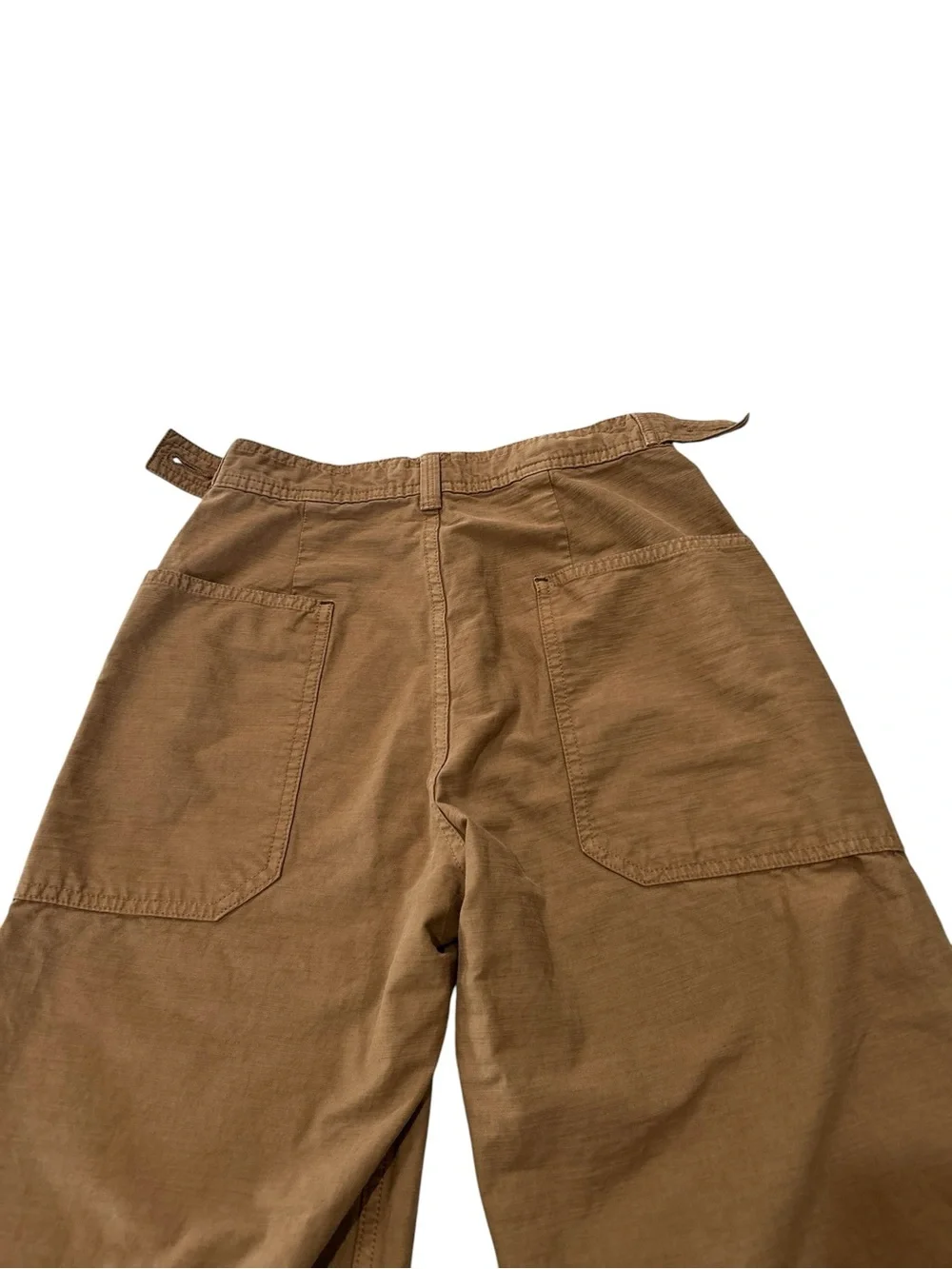 Everlane Fatigue Barrel Pant In Toasted Coconut Sz 00 Organic Cotton Linen Blend